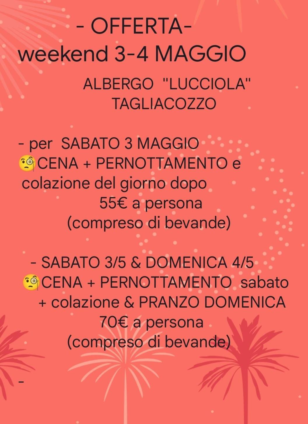 La Lucciola Albergo Ristorante Tagliacozzo Exterior photo